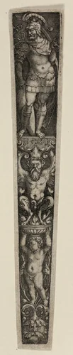 Dagger Sheath with a Warrior by Master I.B., print, 1528