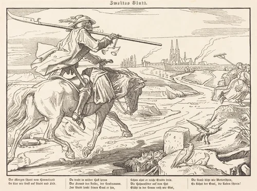 Auch ein Todtentanz II by Alfred Rethel, print, 1849