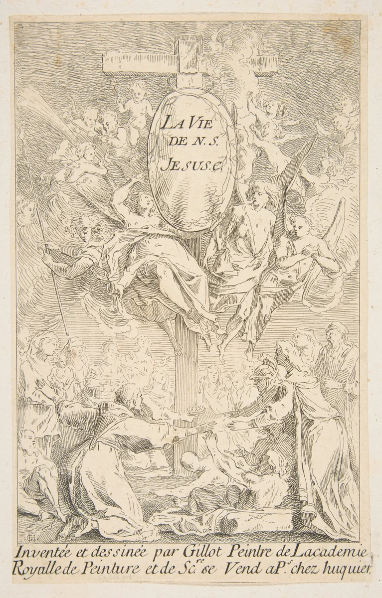 Frontispiece to the series The Life of Christ by Claude Gillot, print, 1685-1722
