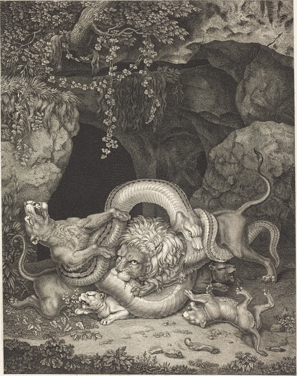 The Animal Laocöon by Johann Heinrich Wilhelm Tischbein, print, 1796