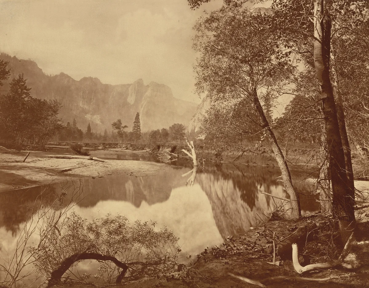 Valley of the Yosemite from Mosquito Camp, No. 22 by Eadweard Muybridge, photograph, 1872