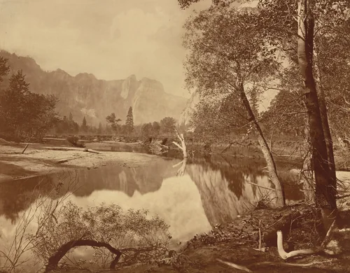 Valley of the Yosemite from Mosquito Camp, No. 22 by Eadweard Muybridge, photograph, 1872