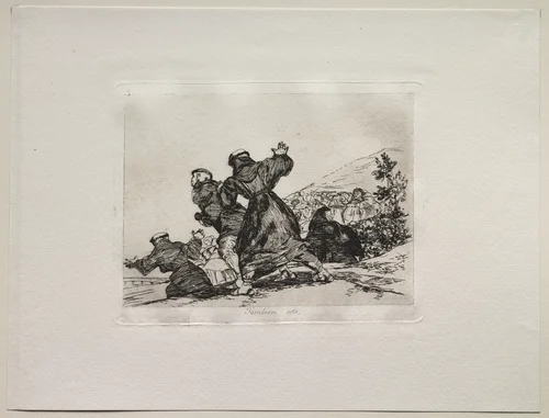 The Horrors of War: This Too by Francisco de Goya, print, 1810-1863