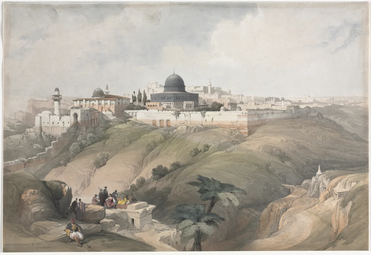 Jerusalem by David Roberts, print, 1839