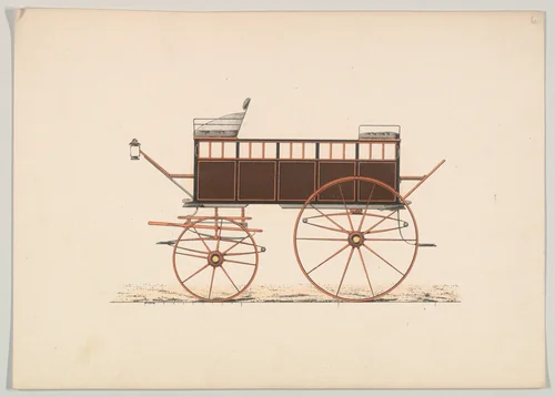 Design for a Break (unnumbered) by Brewster & Co., print, 1850-1870