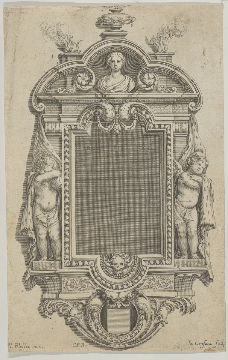 Design for an Epitaph by Jean Lenfant, print, 1660