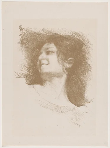Etude de femme (Study of a Woman) by Lapierre, print, 1895