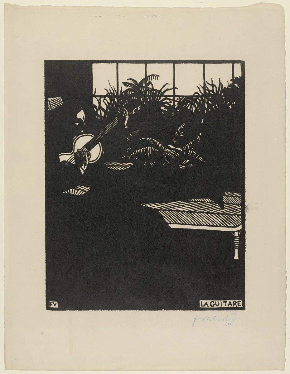 The Guitar by Félix Vallotton, print, 1897