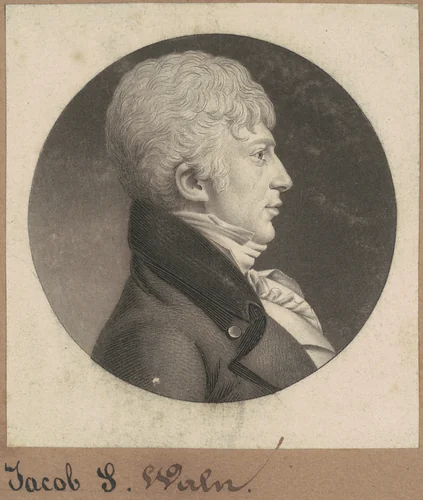 Jacob S. Waln by Charles B. J. Févret de Saint-Mémin, print, 1802