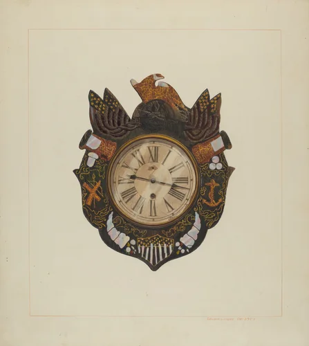 Eight Day Marine Clock by Edward L. Loper, index of american design, 1938