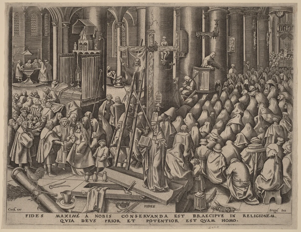 Faith by Philip Galle, print, 1559
