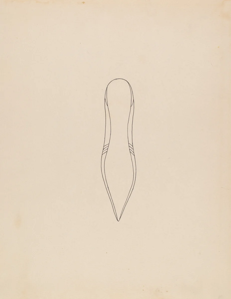 Woman's Slipper by American 20th Century, index of american design, 1935-1942