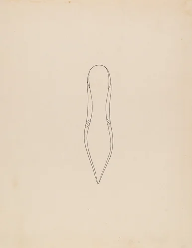 Woman's Slipper by American 20th Century, index of american design, 1935-1942