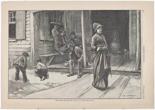 With Pride Upon Her Brow by Frederick Juengling
Edwin Austin Abbey, print, 1878