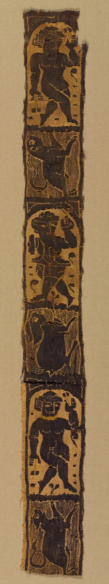 Ornamental Shoulder Bands from a Tunic by Unknown, textile, 500-599