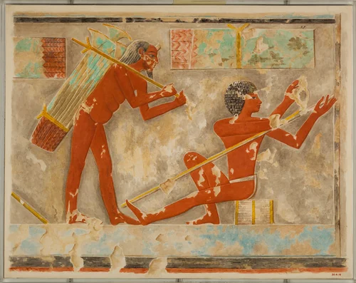 Men Splitting Papyrus by Hugh R. Hopgood, artwork, -1473--1458