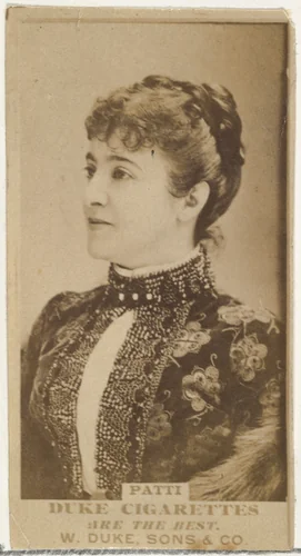 Miss Patti, from the Actors and Actresses series (N145-7) issued by Duke Sons & Co. to promote Duke Cigarettes by W. Duke, Sons & Co., photograph, 1880-1889