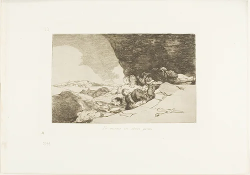 The Same Elsewhere, plate 23 from The Disasters of War by Francisco José de Goya, print, 1810-1812