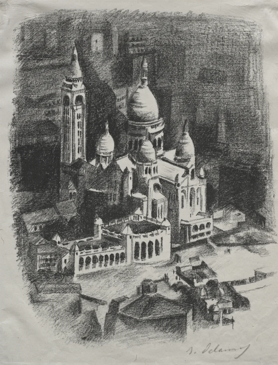 Allo Paris: Frontispiece to book by Robert Delaunay, print, 1926