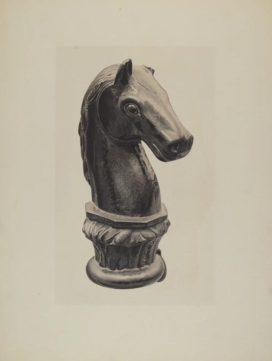 Hitching Post by Henry Tomaszewski, index of american design, 1935-1942