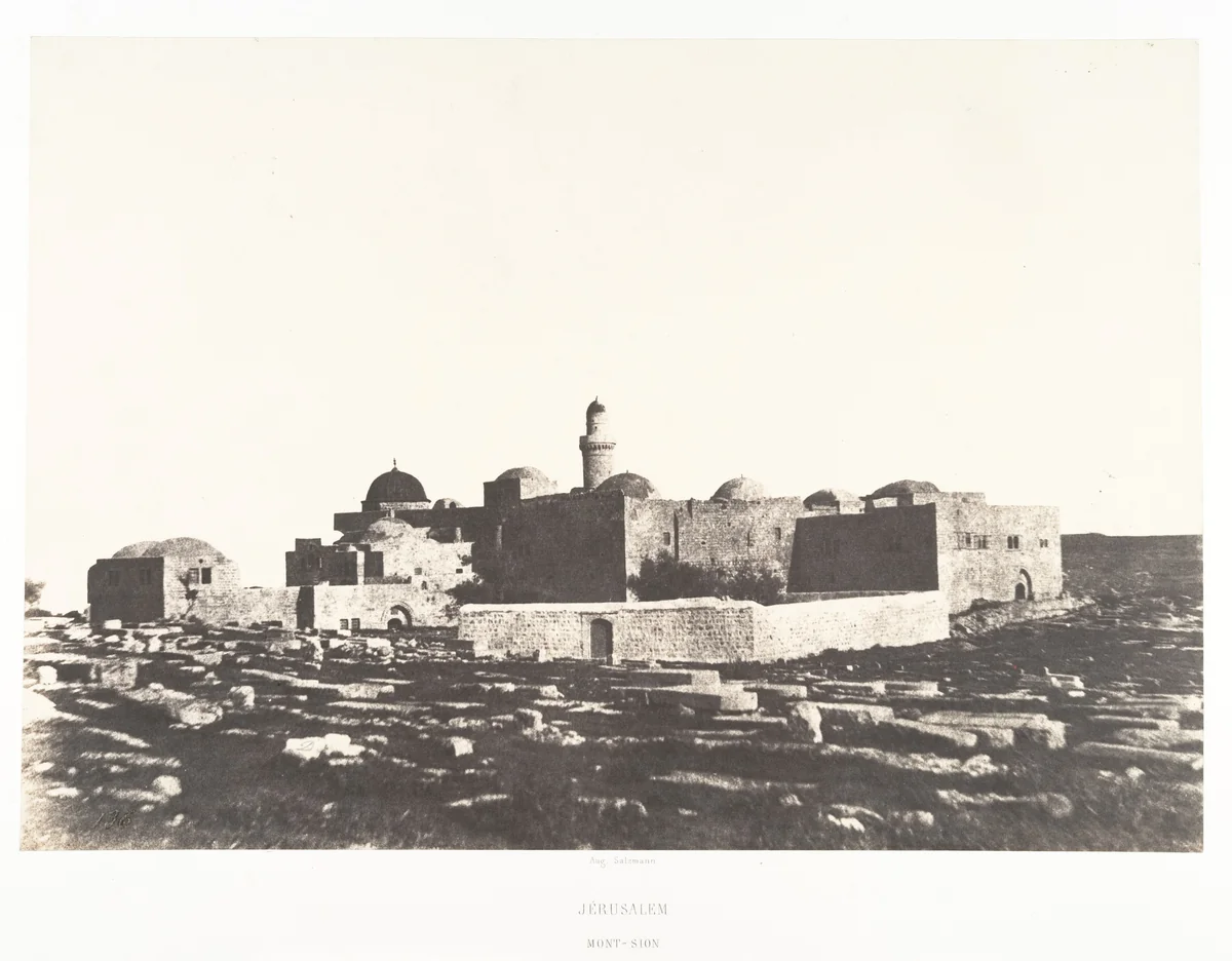 Jérusalem, Mont Sion by Auguste Salzmann, photograph, 1854-1859