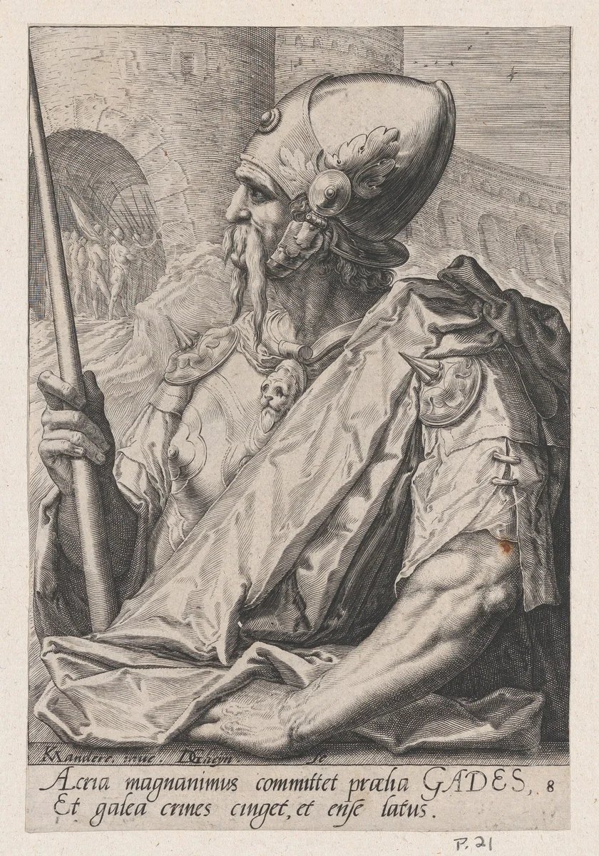 Gad, from "The Twelve Sons of Jacob" by Jacques de Gheyn II, print, 1584-1594