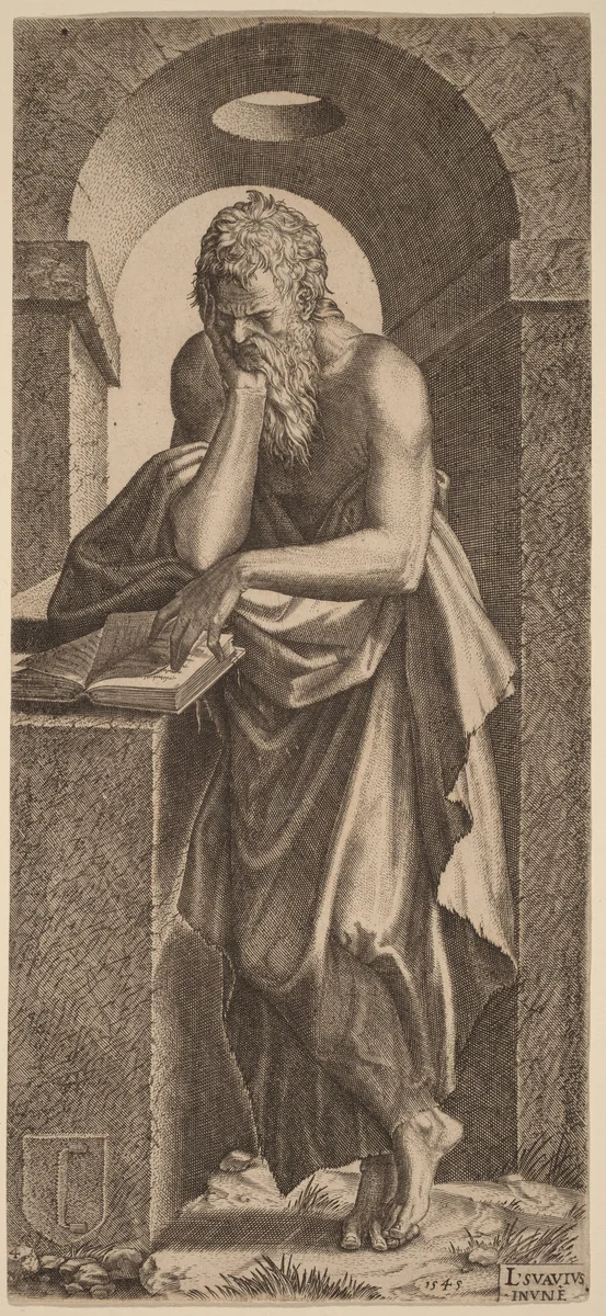 Saint Simon by Lambert Suavius, print, 1545