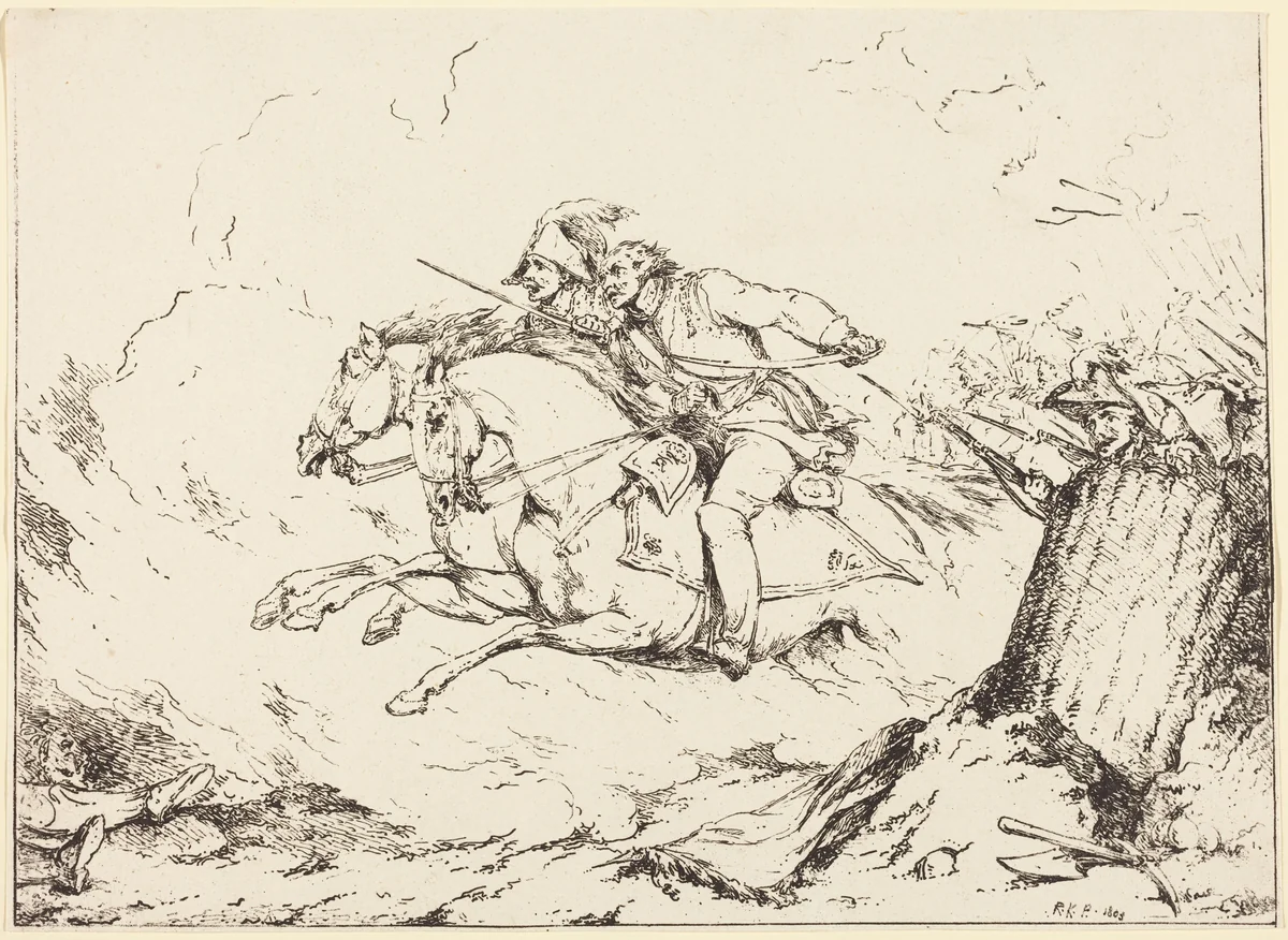 Charge by Robert Ker Porter, print, 1803