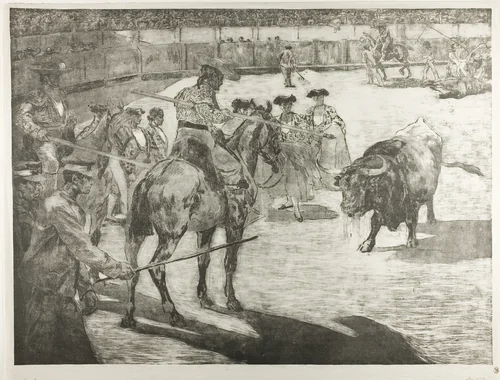 Bull-Fight by Alexandre Lunois, print, 1897
