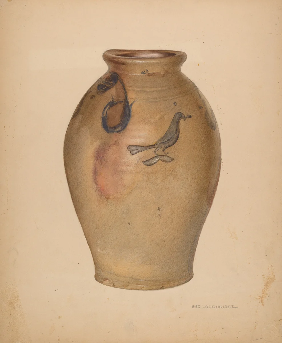 Jar by George Loughridge, index of american design, 1938