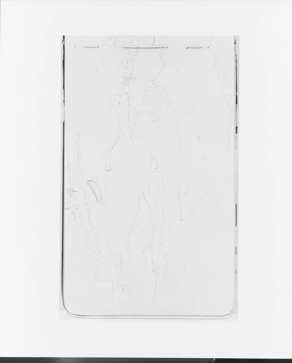 Bay Scene (from Sketchbook) by Albert Bierstadt, artwork, 1890