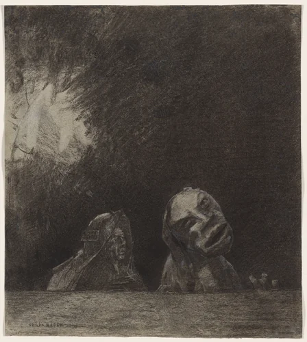 Quasimodo by Odilon Redon, drawing, 1870-1885