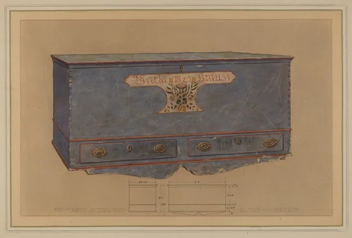 Pa. German Chest by Elmer G. Anderson, index of american design, 1936