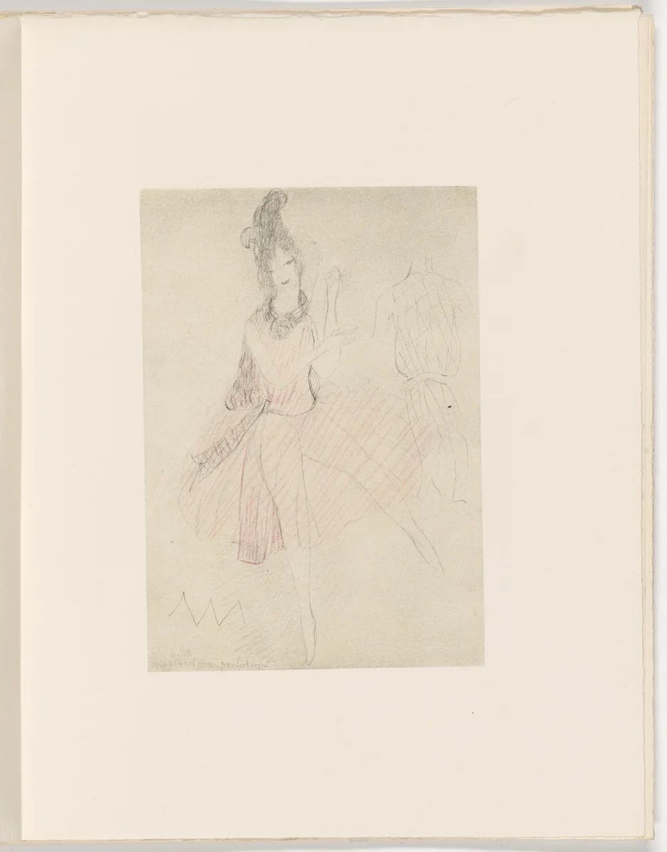 Plate (folio 25) from Les Biches, vol. I by Marie Laurencin, illustrated book, 1924