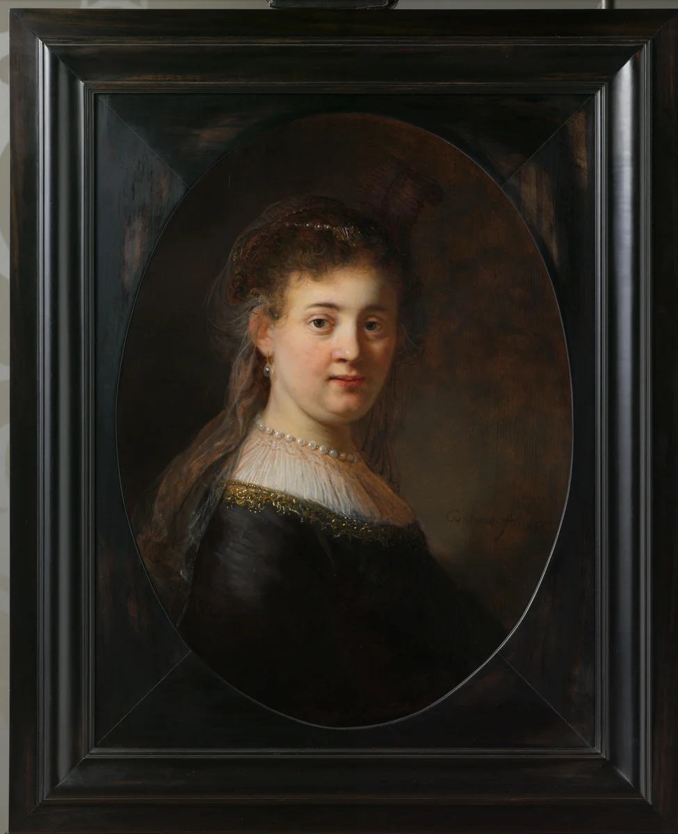 Jonge vrouw in gefantaseerde kleding by Rembrandt van Rijn, painting, 1633