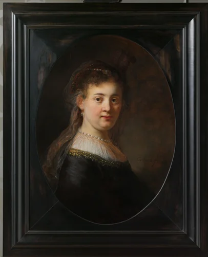 Jonge vrouw in gefantaseerde kleding by Rembrandt van Rijn, painting, 1633