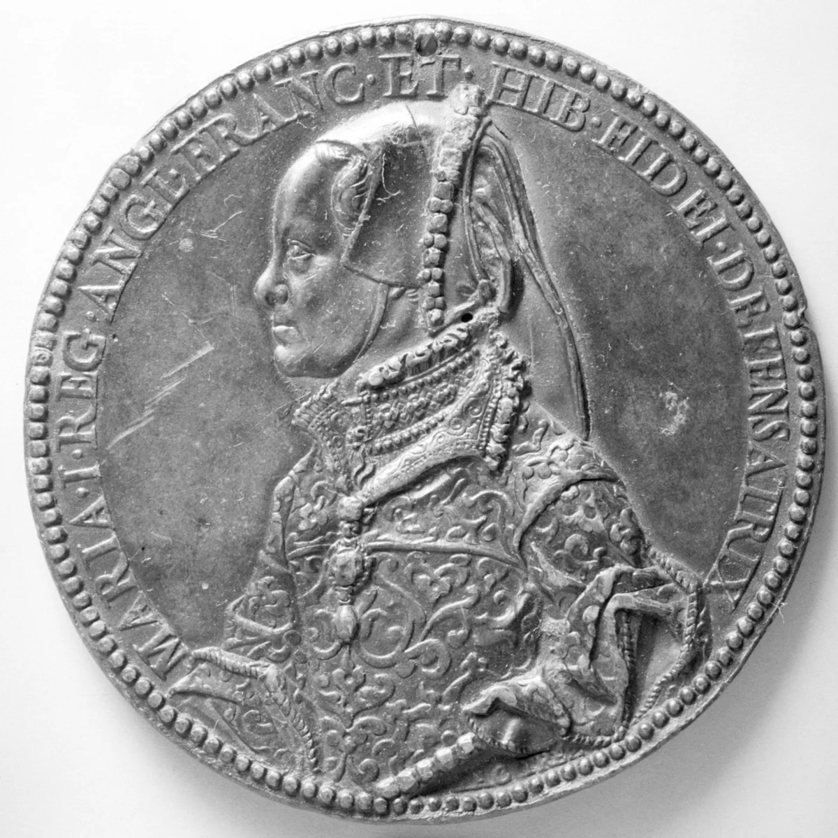 Mary Tudor, Queen of England by Jacopo Nizolla, metalwork, 1550-1560