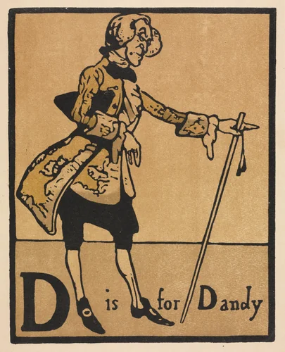 An Alphabet: D is for Dandy by William Nicholson, print, 1897