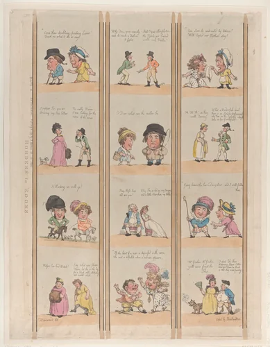 Borders for Rooms, Extravaganzas Plate 6 by Thomas Rowlandson, print, 1799