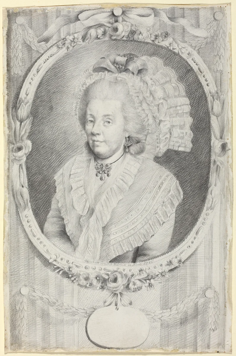 Frau Gottfried von Herder by Johann Friedrich Bierlein, drawing, 1786