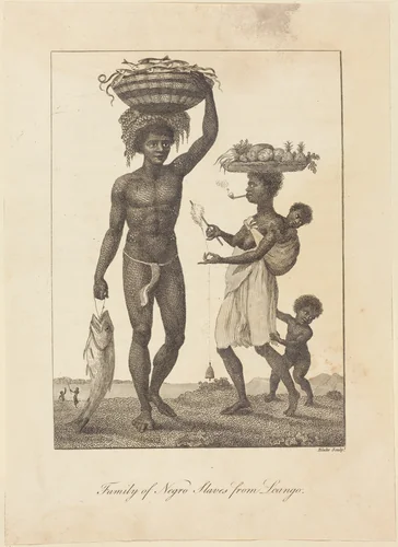 Family of Negro Slaves from Loango by William Blake; John Gabriel Stedman, print, 1793