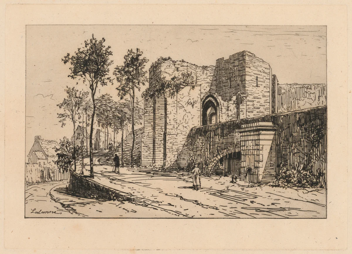 City Ramparts by Maxime Lalanne, print, 1880-1890