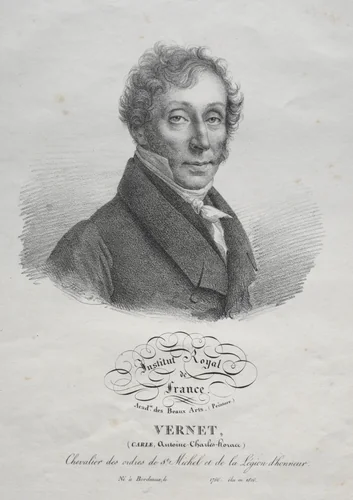Carl Vernet by Julien Léopold Boilly, print, 1820-1830