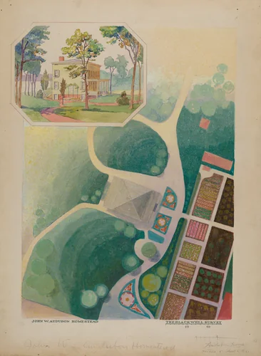 J. Audubon Estate by George Stonehill; Gilbert Sackerman, index of american design, 1936