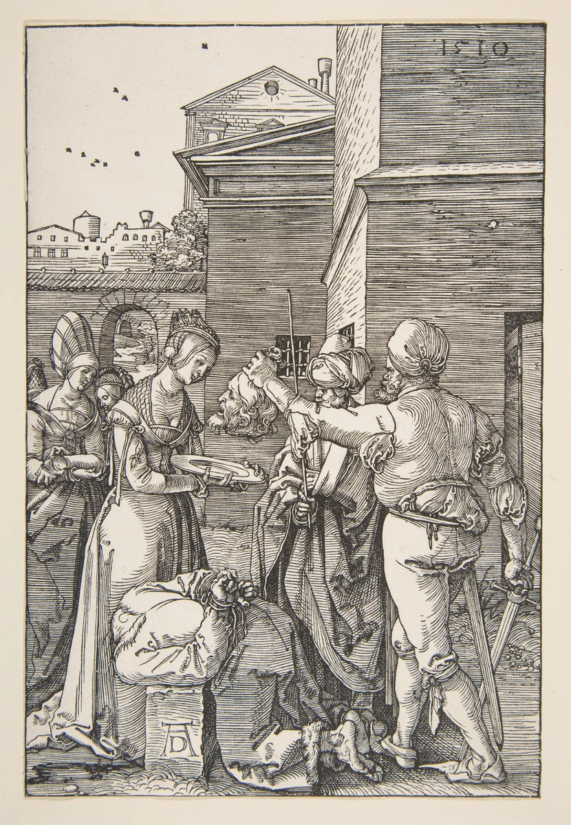 The Beheading of Saint John the Baptist by Albrecht Dürer, print, 1510