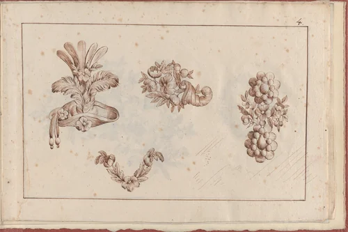 Joaillerie: Album of Jewelry Designs, Page 4 by anonymous, book, 1770