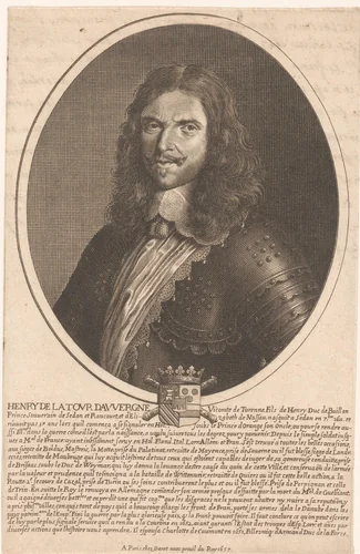 Portret van Henri de Latour d'Auvergne, vicomte de Turenne by Pierre Daret, print, 1653