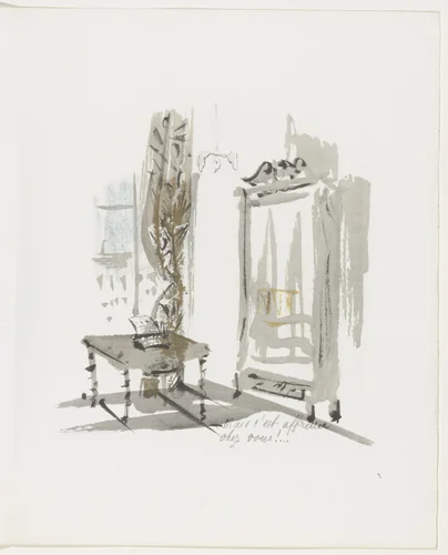 Plate (page 69) from Mille Regrets (A Thousand Regrets) by Christian Bérard, illustrated book, 1947