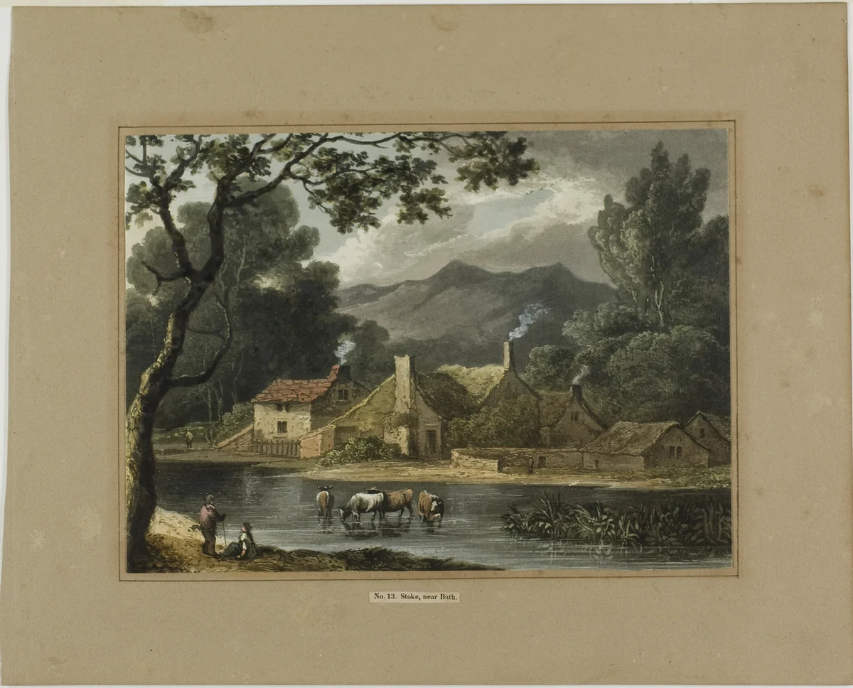 Stoke, near Bath by Joseph Barker, print, 1802-1809