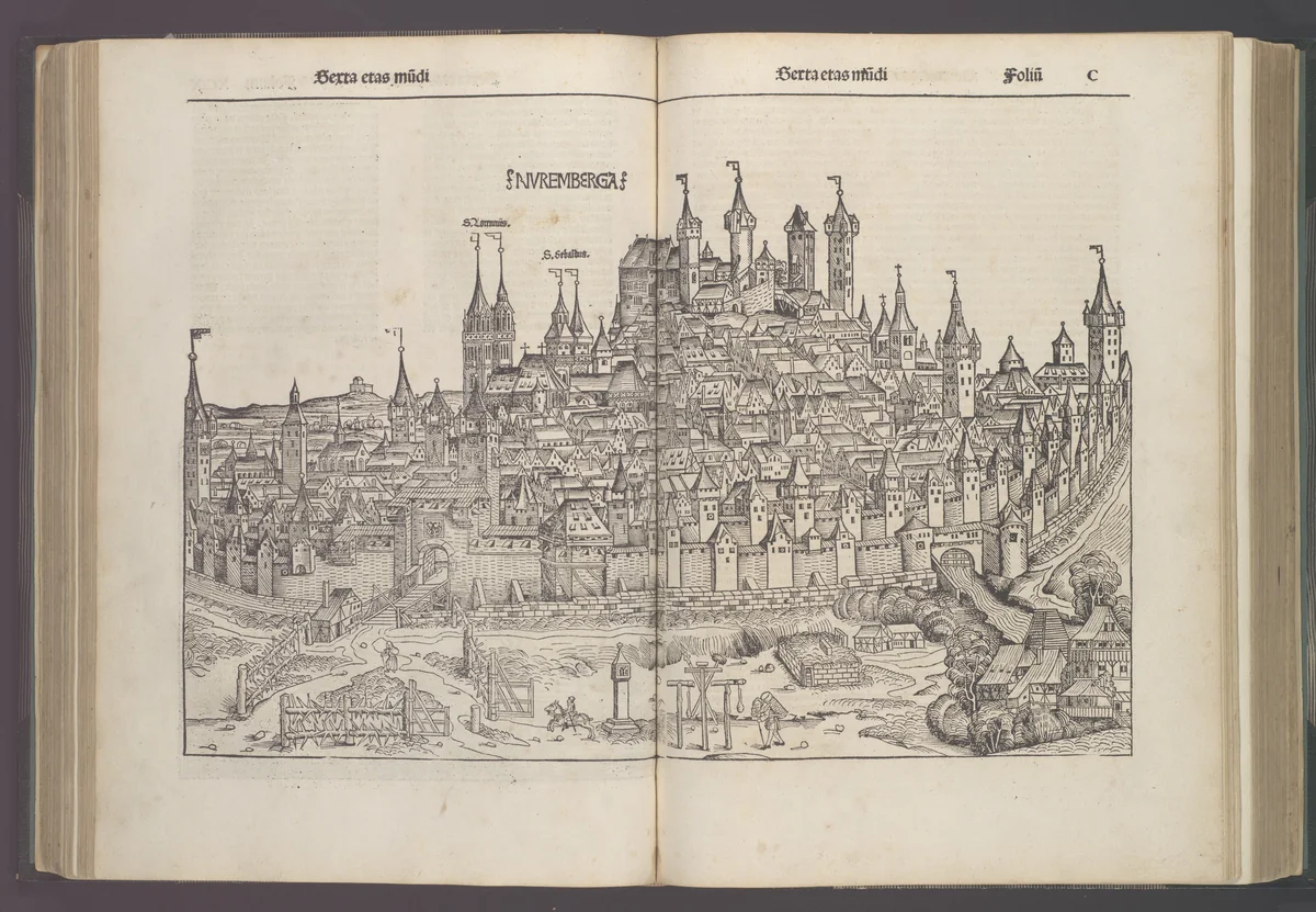 (Liber chronicarum) Registrum huius operis libri cronicarum cum figuris et ymagibus ab inicio mundi by Hartmann Schedel, book, 1493